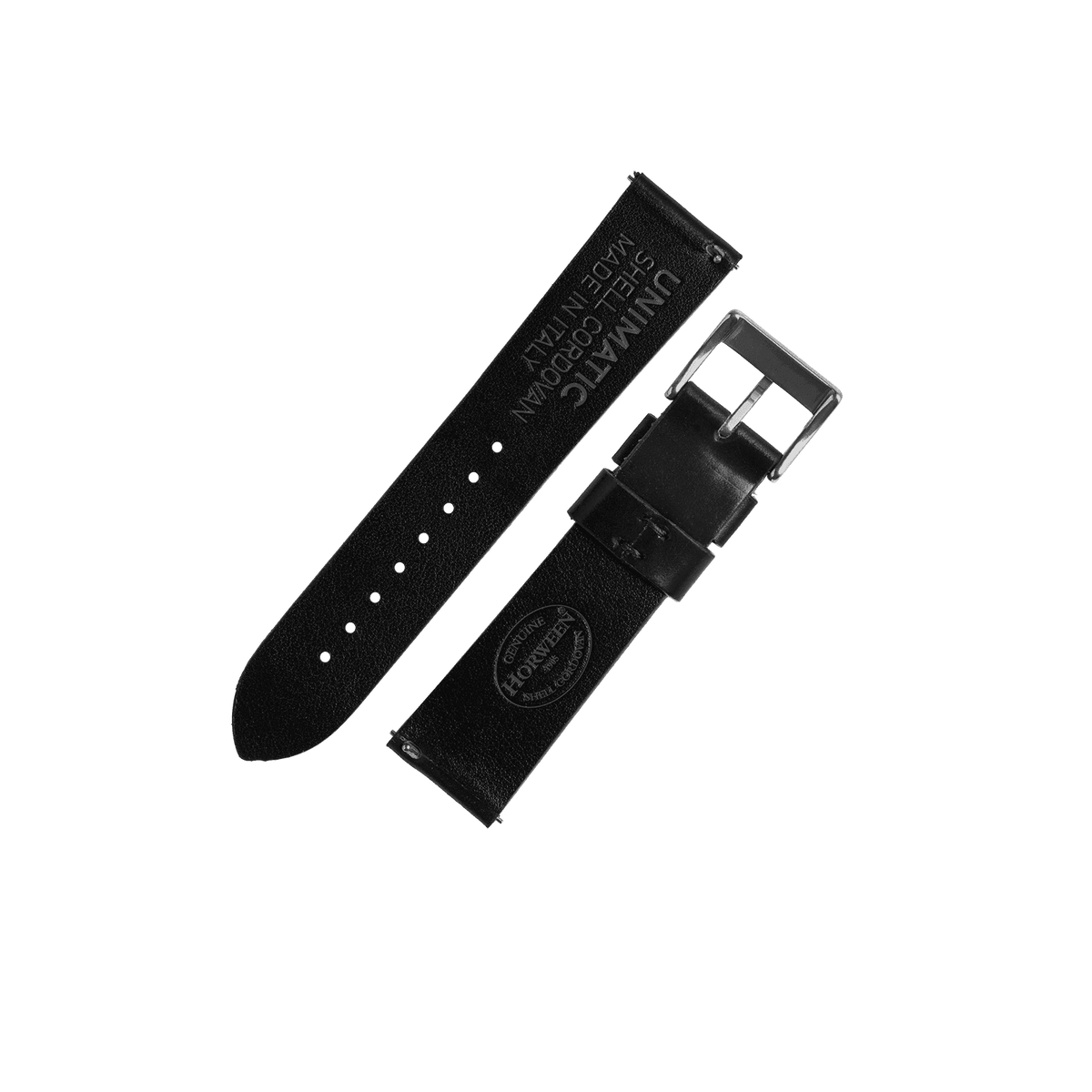 Two-Piece Cordovan Shell Leather Strap